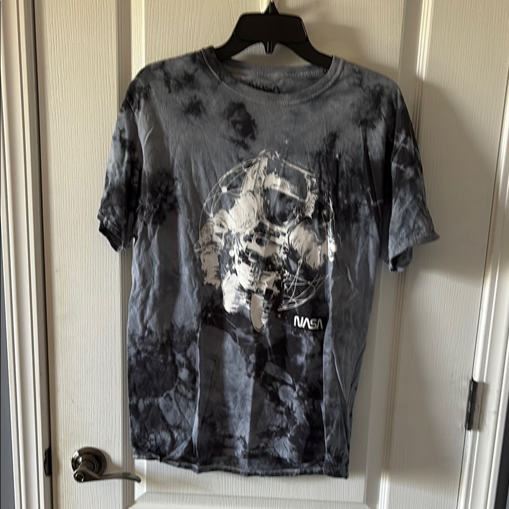 Astronaut Graphic Tee - Black Tie-Dye
